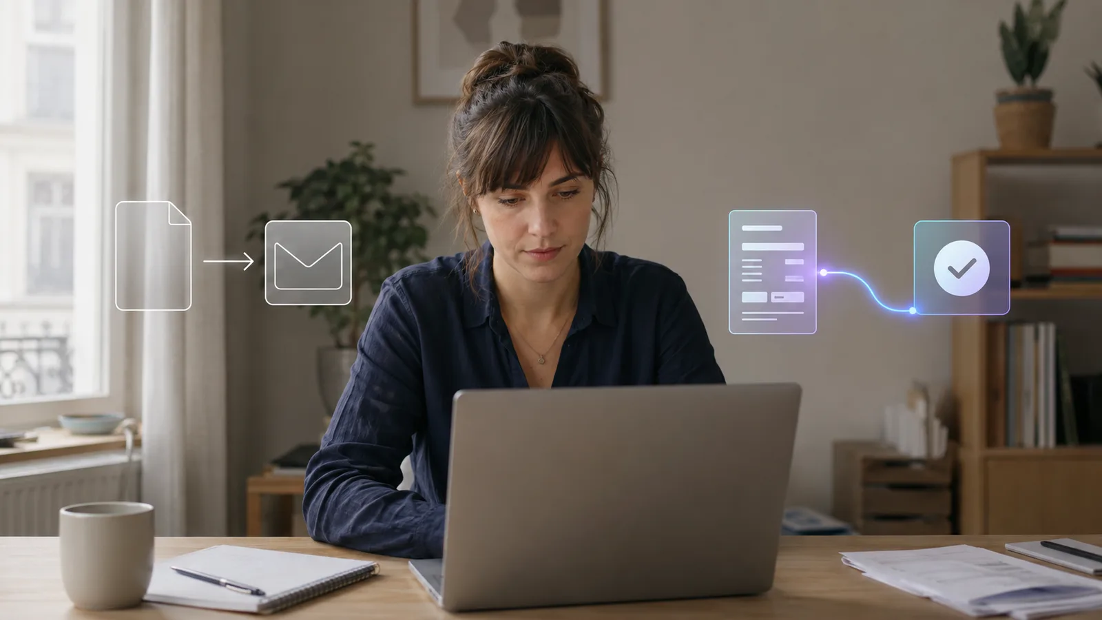 Micro-entrepreneur préparant le passage du PDF à la facturation électronique en 2026