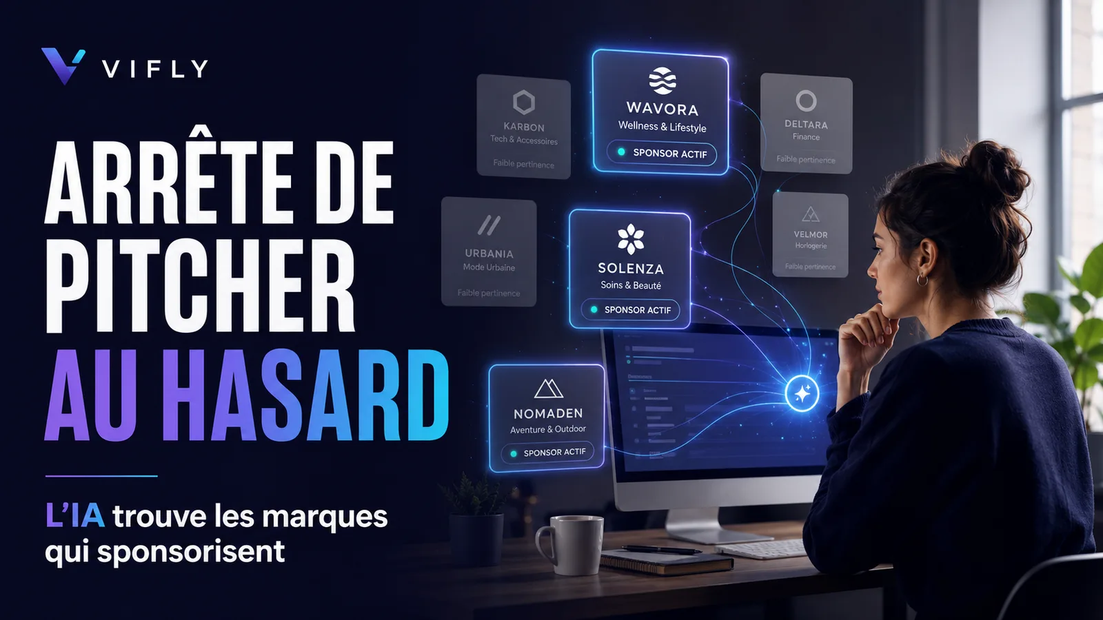 Créateur utilisant une intelligence artificielle pour identifier les marques qui sponsorisent déjà des influenceurs.