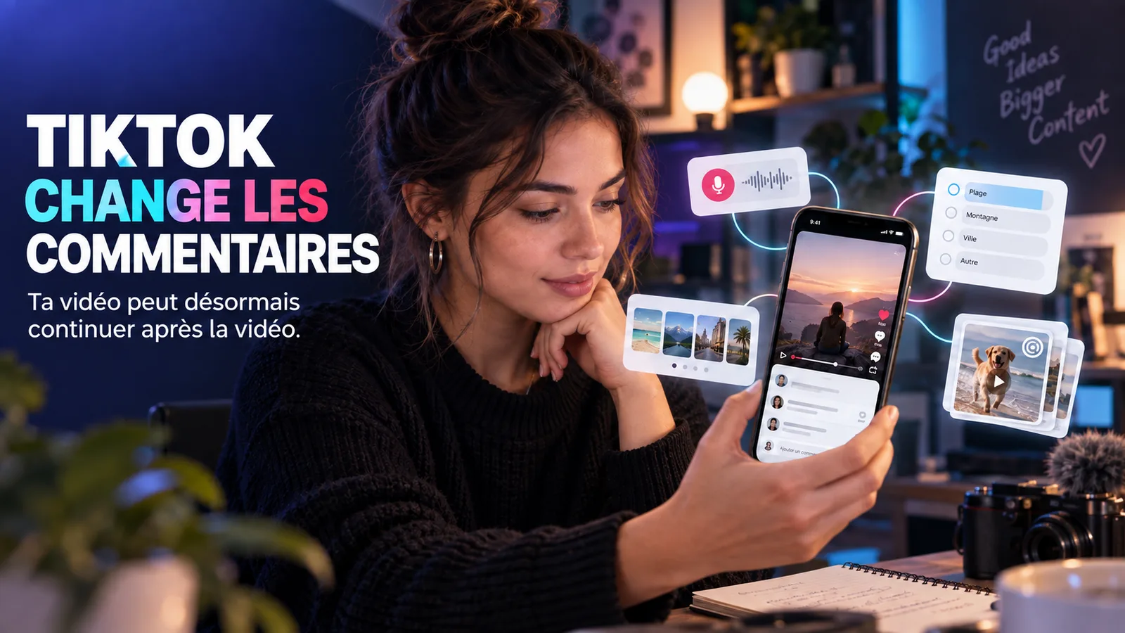 Nouvelles fonctionnalités des commentaires TikTok en 2026 avec sondages, voix et photos