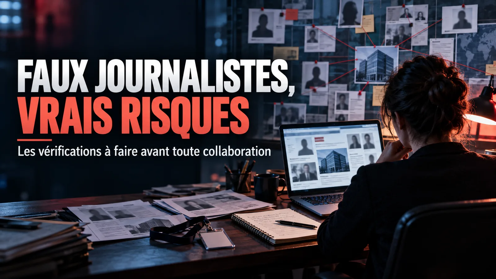 Créatrice indépendante vérifiant l’identité d’un partenaire et un contrat avant d’accepter une collaboration professionnelle