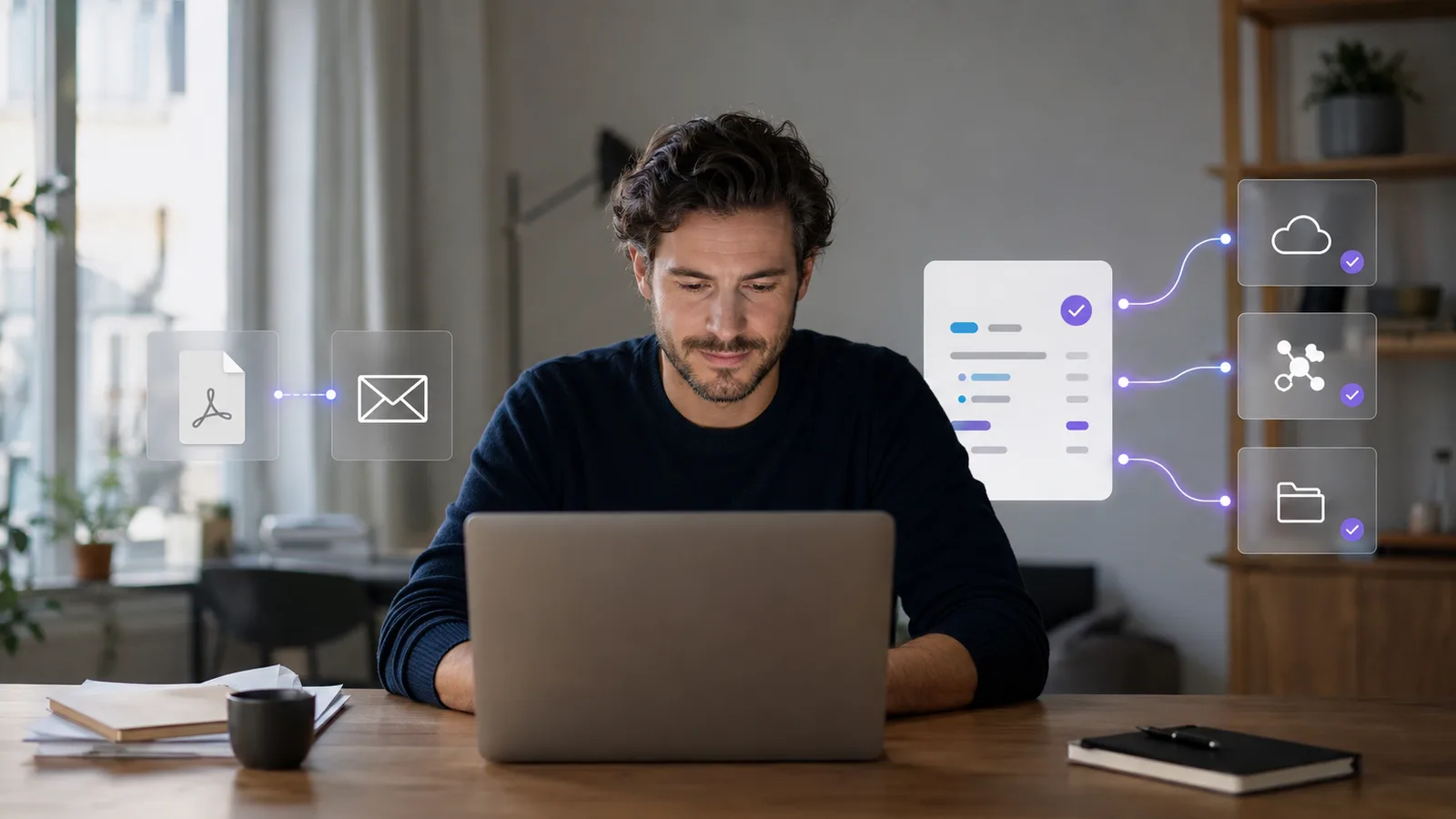 Micro-entrepreneur préparant le passage du PDF à la facturation électronique en 2026.